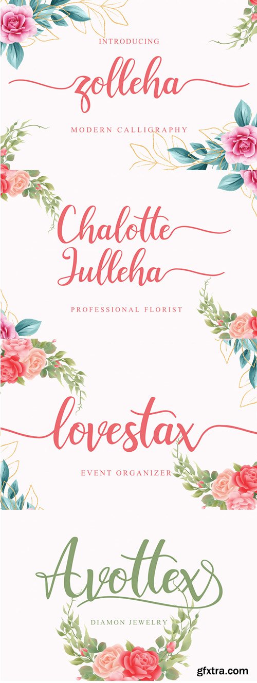 Zolleha Script Font Zolleha Script Font