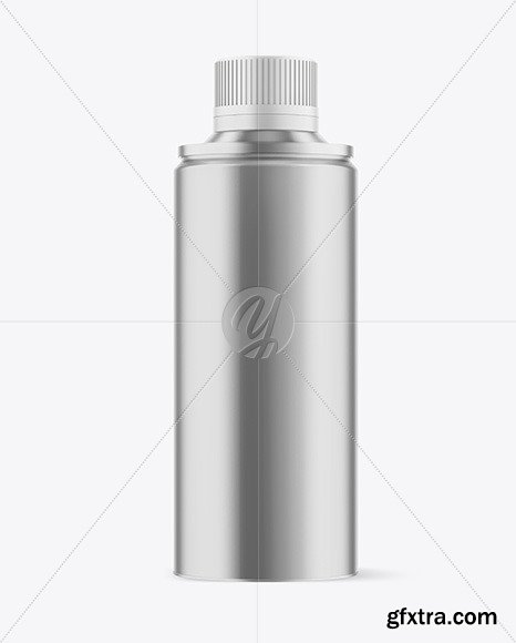Metallic Oil Tin Can Mockup 56442