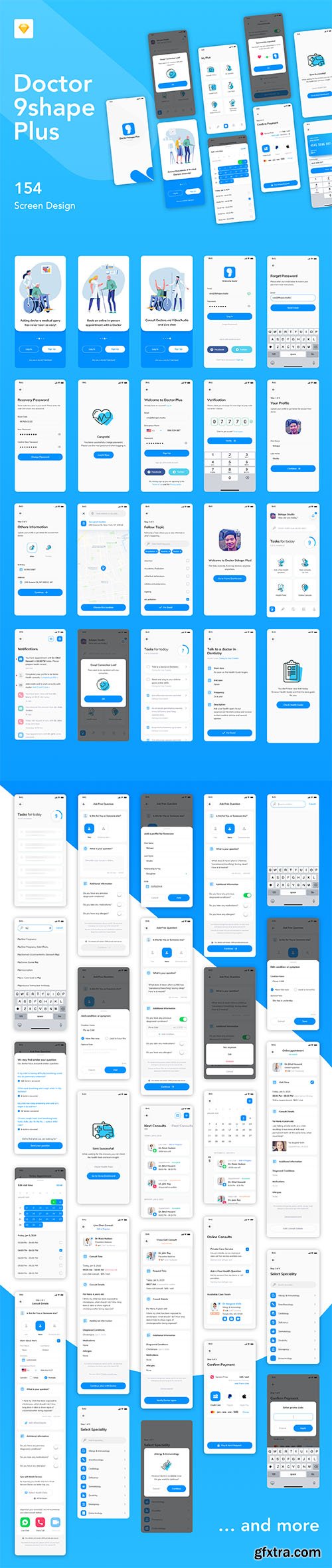 Doctor 9shape Plus - For Patient iOS UI Kit Doctor 9shape Plus - For Patient iOS UI Kit