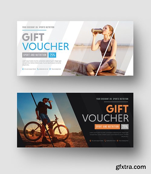 2 Gift Vouchers with Diagonal Photo Layout 2 181687086