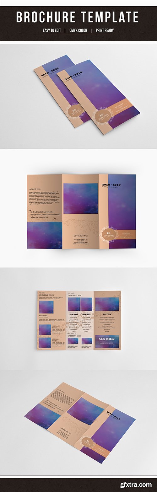 Bifold Photography Business Brochure with Peach Accents 193462377 Bifold Photography Business Brochure with Peach Accents 193462377