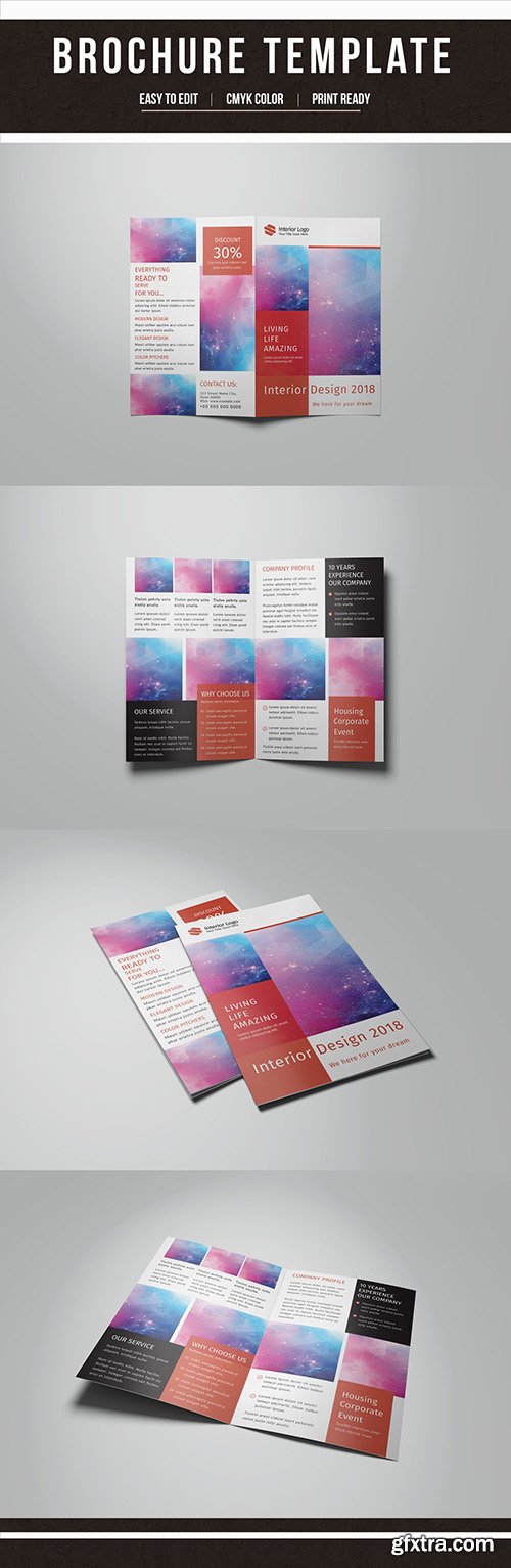 Brochure Layout with Red Accents 1 196073553