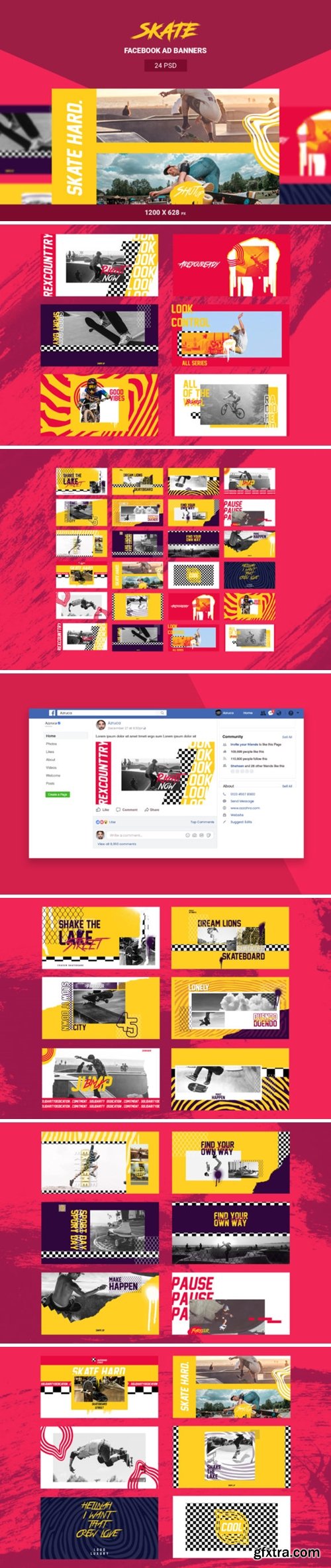 Skate Facebook Ad Banners 3382591