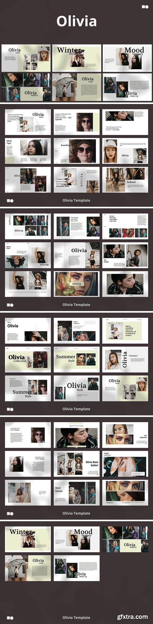 Olivia Powerpoint, Keynote and Google Slides Templates