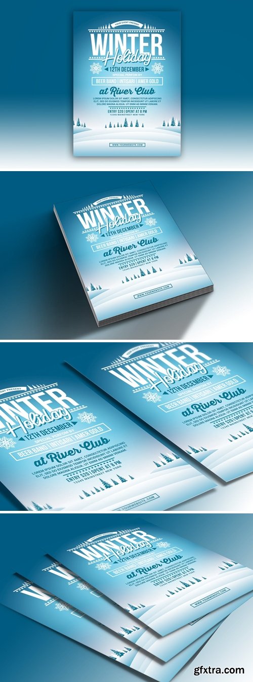 Winter Holiday Party Flyer