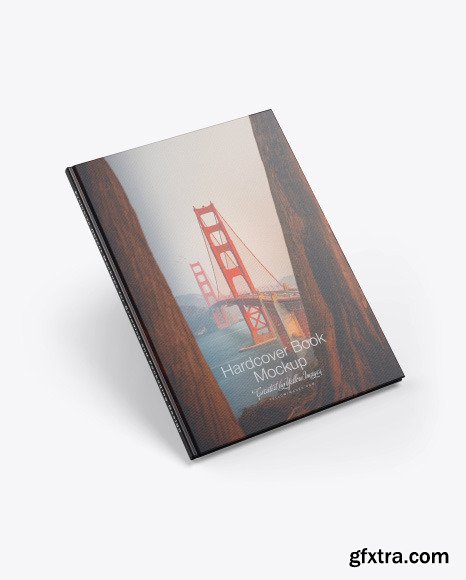 Hardcover Book w/ Fabric Cover Mockup 56439