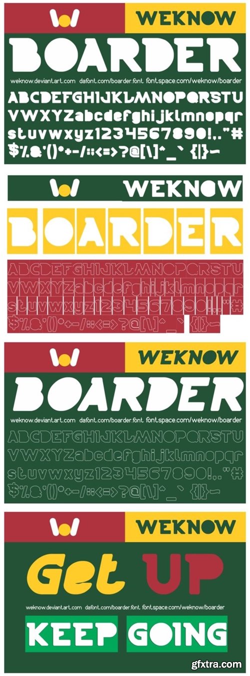 Boarder Font