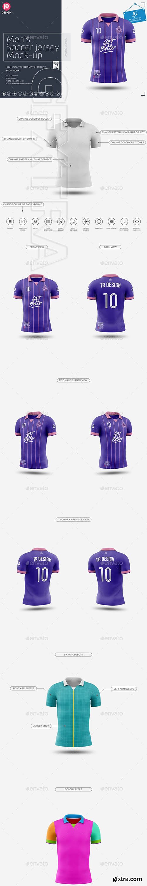Graphicriver - Men’s Soccer Jersey Mockup V9 25799854