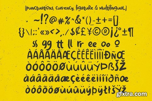 Bustanist - A Playful Yummy Font with Extra