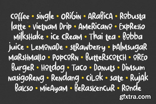 Bustanist - A Playful Yummy Font with Extra