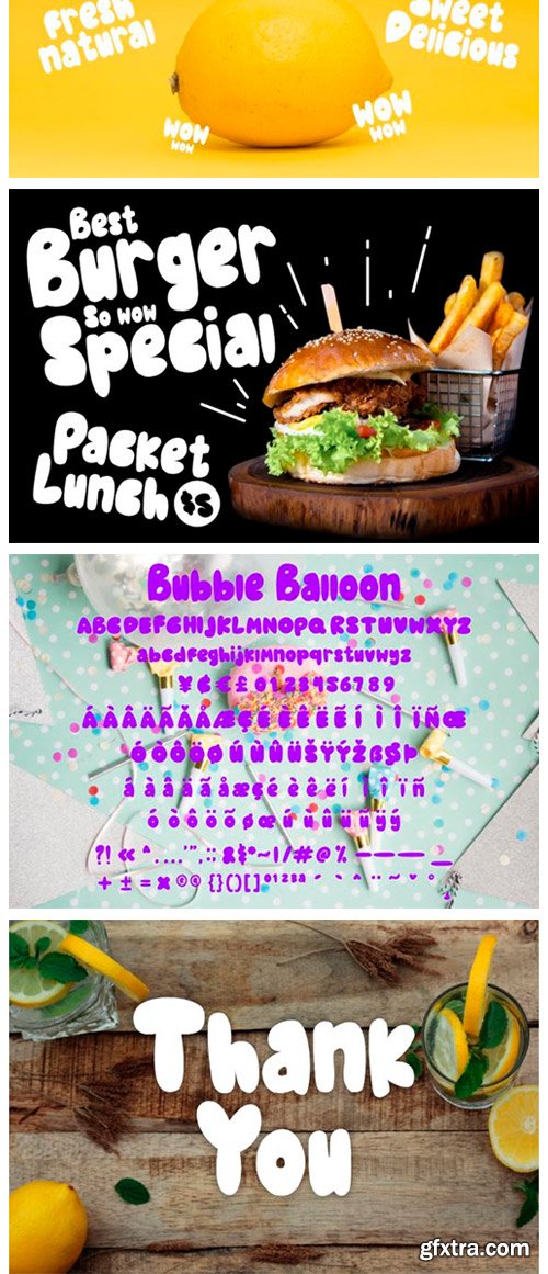 Bubble Balloon Font Bubble Balloon Font