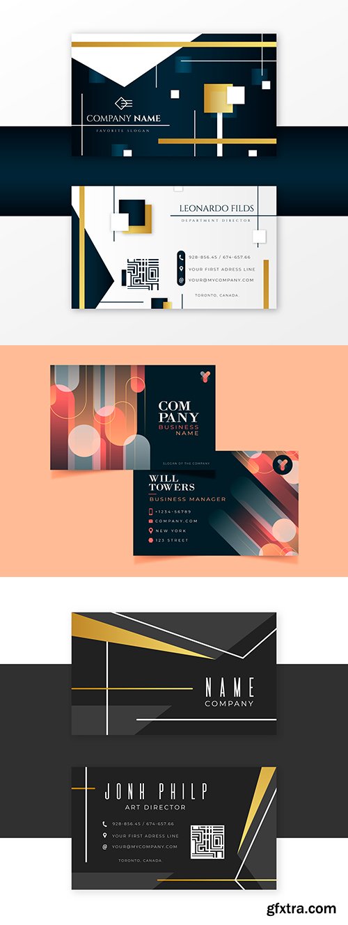 Elegant design template creative business card
