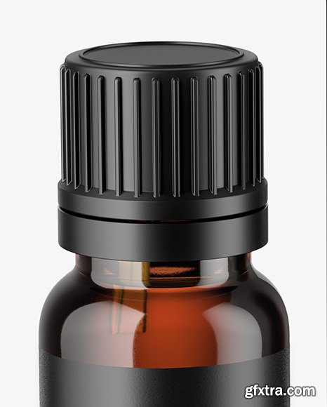 Amber Dropper Bottle with Box Mockup 56517