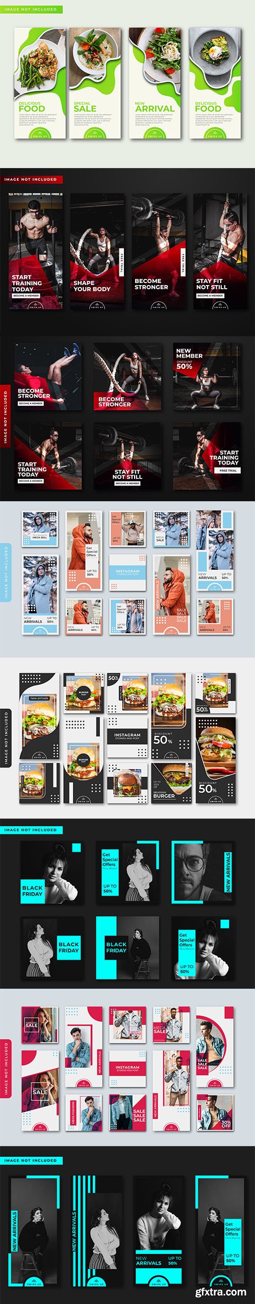 Instagram Stories and Post Template Collection