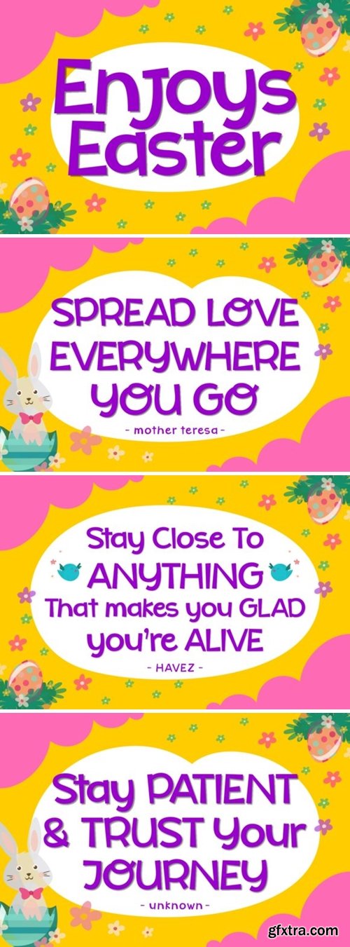 Enjoys Easter Font