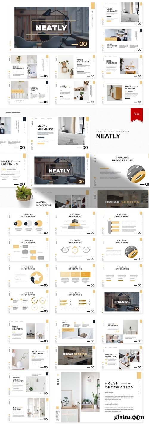 Neatly Powerpoint, Keynote and Google Slides Templates