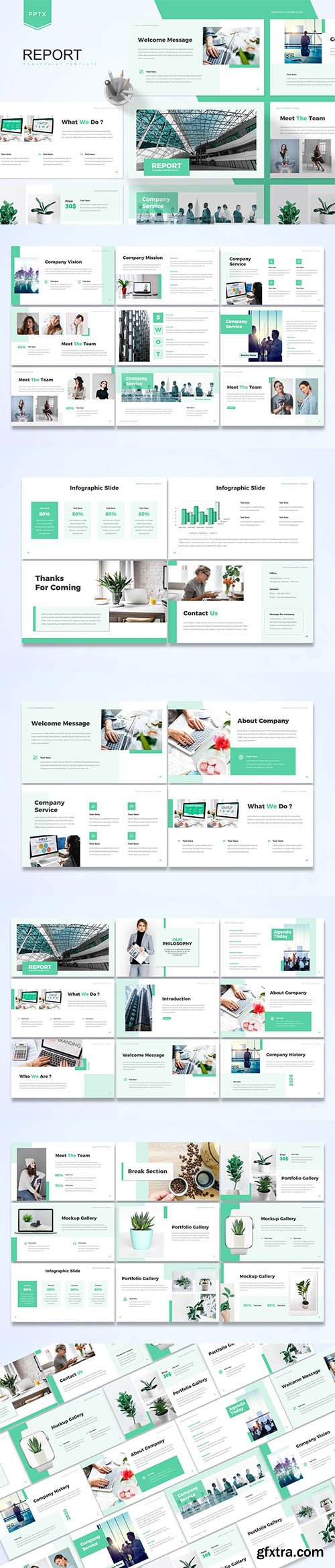 Report - Business PowerPoint, Keynote and Google Slides Presentation