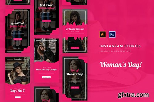 Woman's Day Instagram Story Template