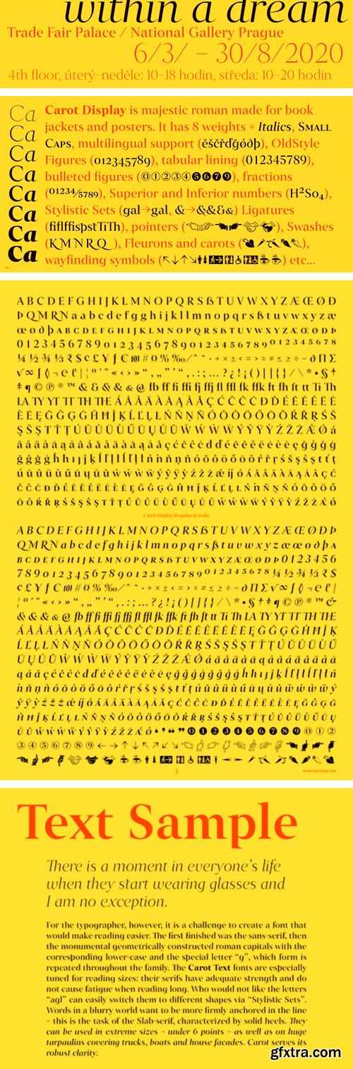 Carot Display Font Family Carot Display Font Family