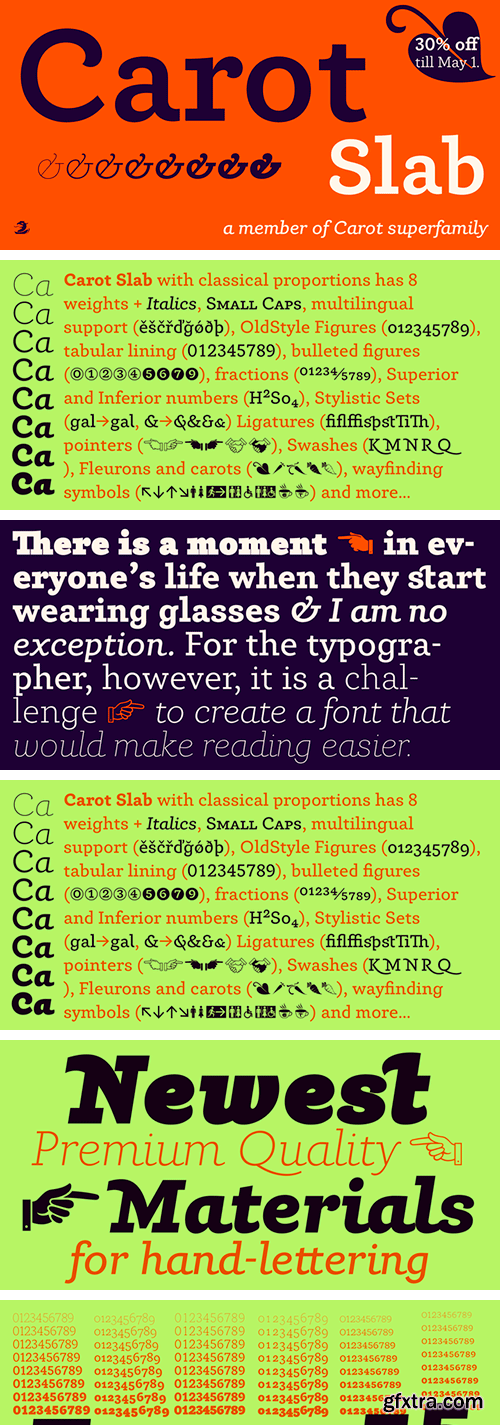 Carot Slab Font Family Carot Slab Font Family