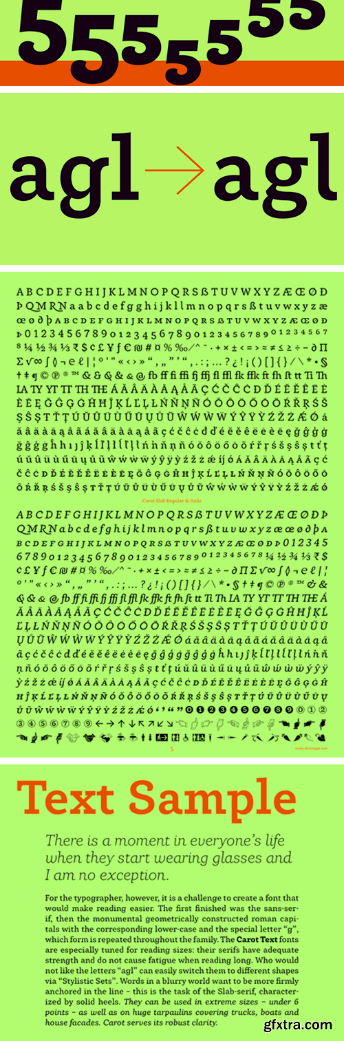 Carot Slab Font Family Carot Slab Font Family