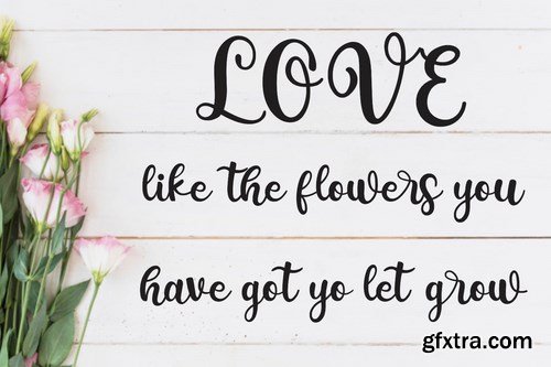 Saranghae - Lovely Calligraphy Font