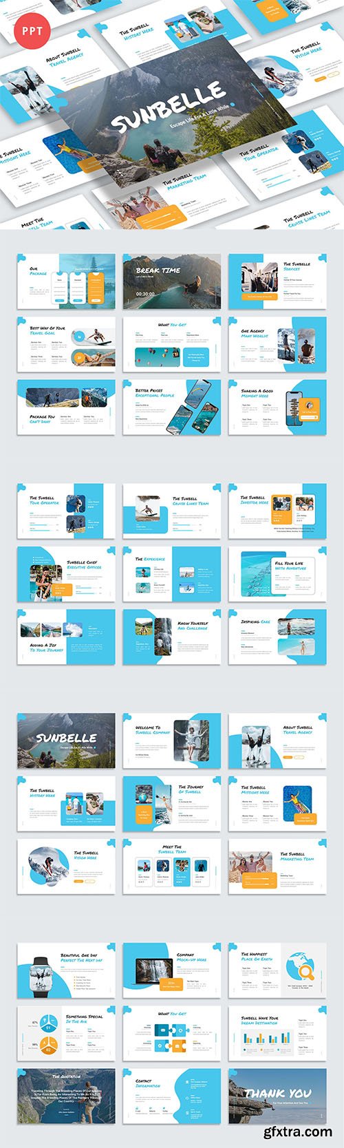Sunbelle Powerpoint,Keynote and Google Slides Template