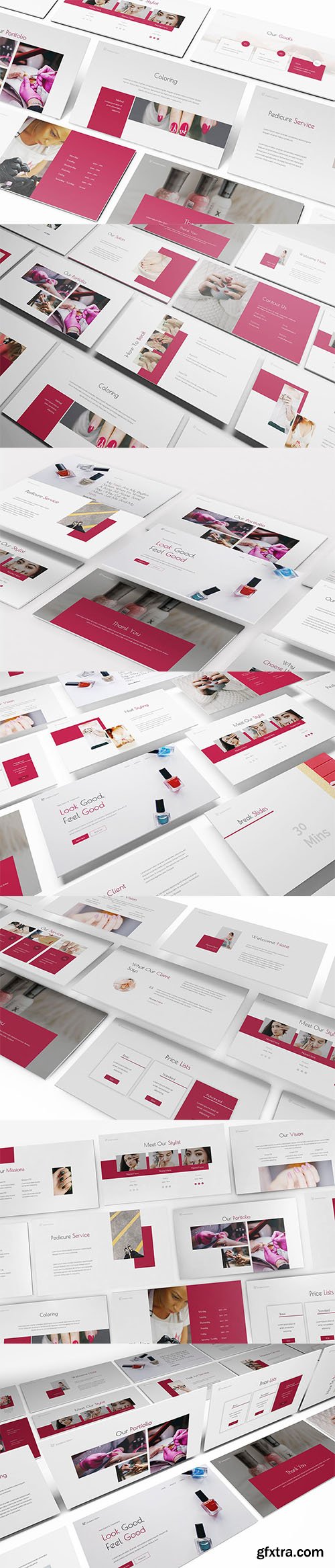 Nail Salon Powerpoint,Keynote and Google Slides Template