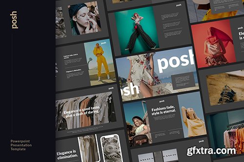 Posh - Fashion Business Powerpoint Template Posh - Fashion Business Powerpoint Template
