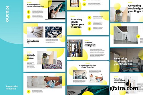 Kleano - Cleaning Service Business Powerpoint Kleano - Cleaning Service Business Powerpoint