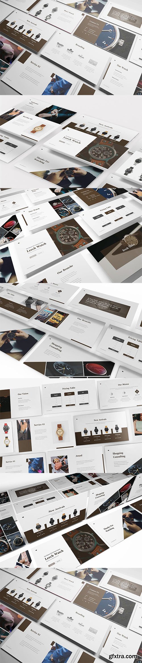 Watch Shop Powerpoint,Keynote and Google Slides Template