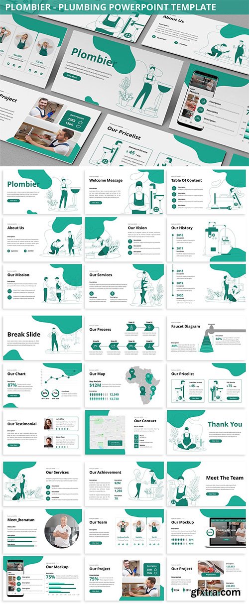 Plombier - Plumbing Powerpoint Template