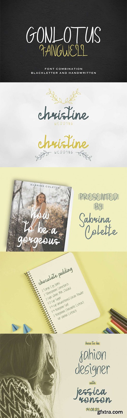 Gonlotus Fangwell Font Duo Gonlotus Fangwell Font Duo