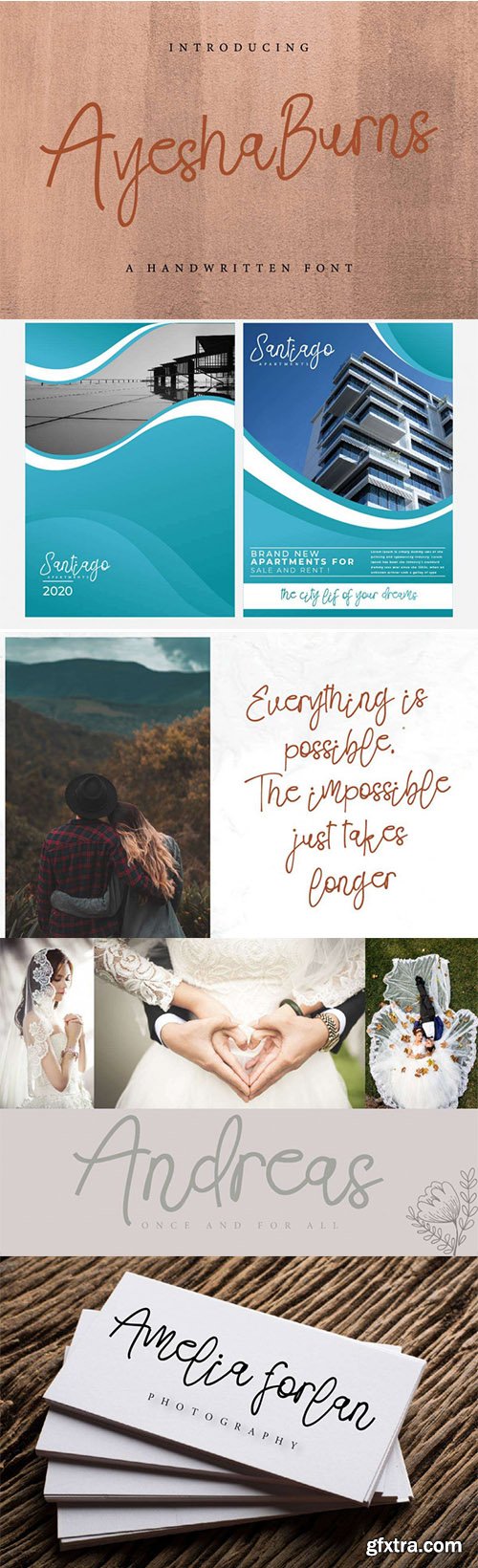 Ayesha Burns Handwriting Font Ayesha Burns Handwriting Font