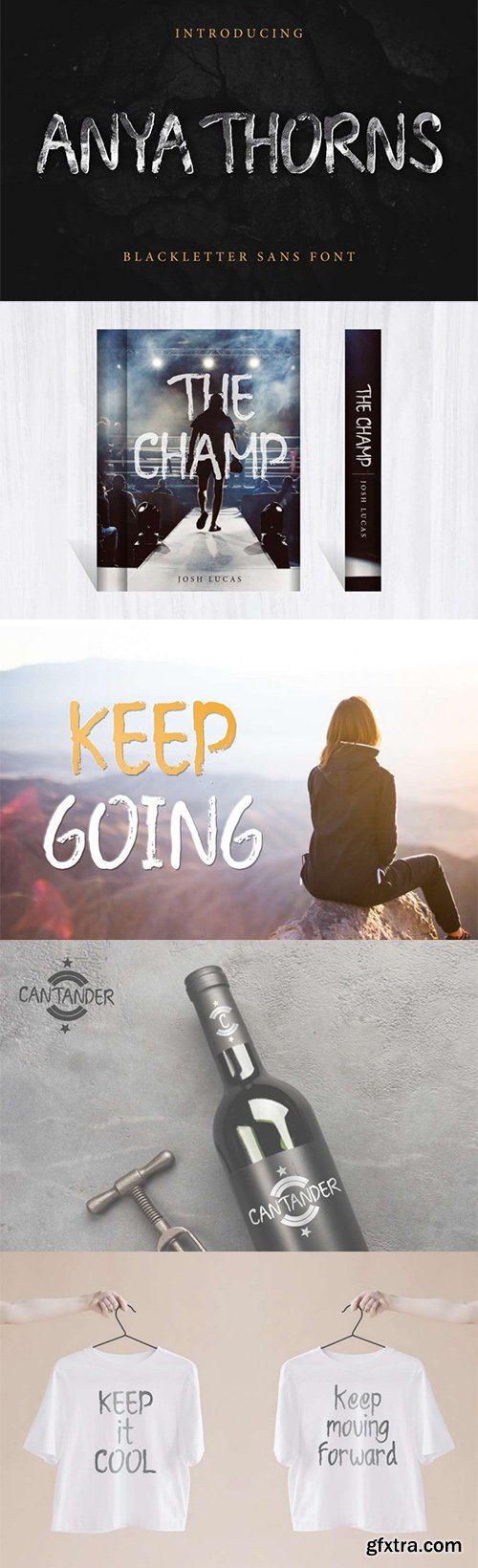 Anya Thorns Grunge Font Anya Thorns Grunge Font