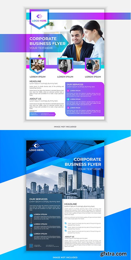 Modern Corporate Business Flyer Set