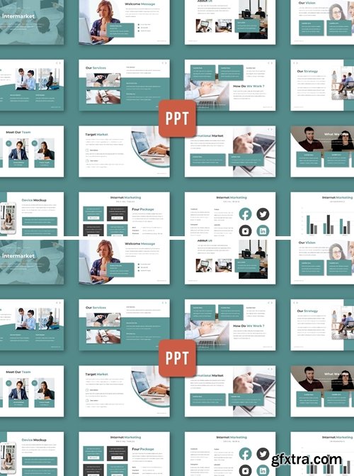 Intermarket Powerpoint, Keynote and Google Slides Templates