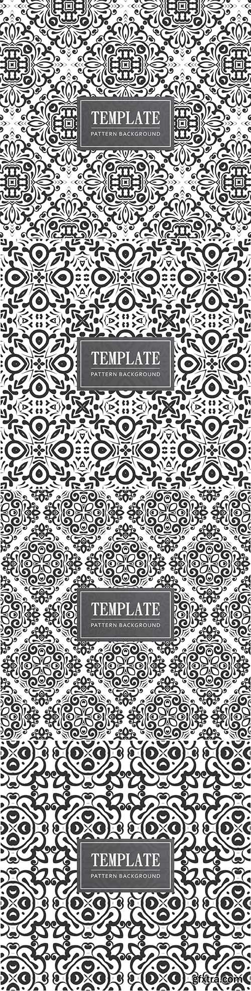 Dark decorative floral pattern seamless design
