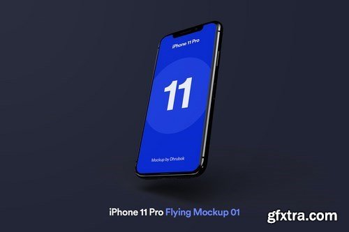 iPhone 11 Pro - Flying Mockup 01