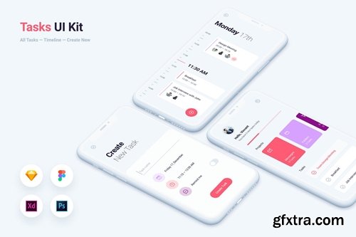 To do Tasks Mobile App UI Kit Template