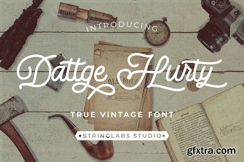 CM - Dattge Hurty - Monoline Retro Font 4687861 CM - Dattge Hurty - Monoline Retro Font 4687861