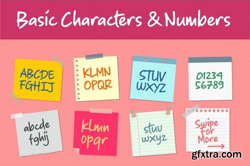 CM - Sticky Notes - Marker Font 4678179