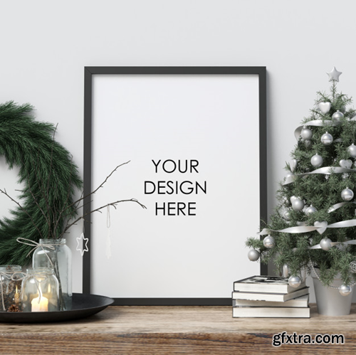 mock-up-poster-frame-with-christmas-decoration_42637-528