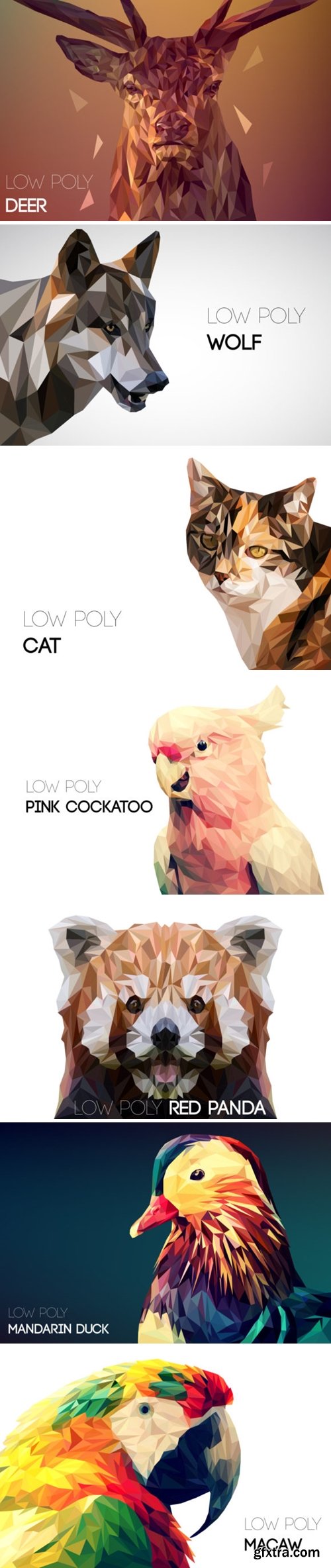 Mega Set Low Poly Animals 3657589