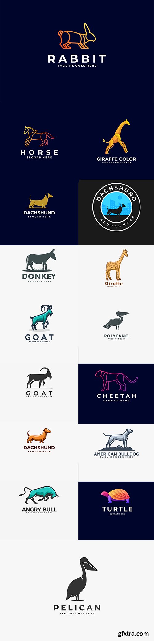 Vector Logo Illustration Set