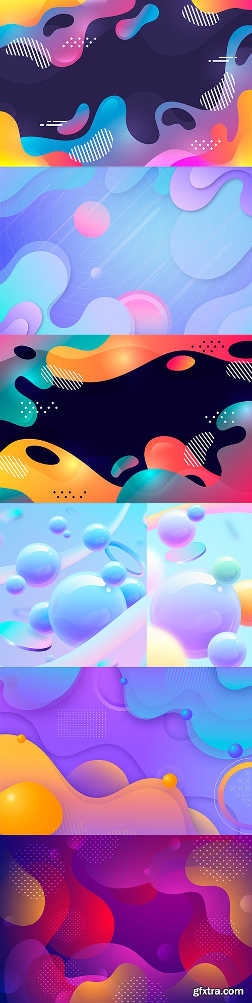 Colorful wavy background gradient abstract design 4
