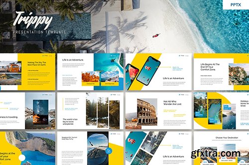 Trippy - Travel Business Powerpoint Template Trippy - Travel Business Powerpoint Template