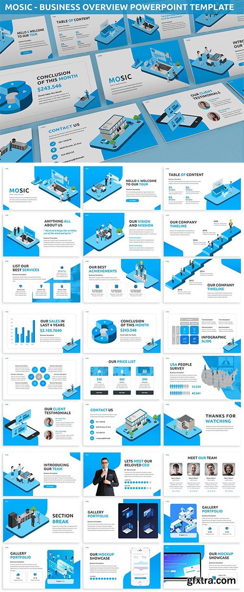 Mosic - Business Overview Powerpoint Template Mosic - Business Overview Powerpoint Template