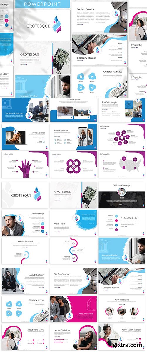 Grotestque - Business Creative Powerpoint, Keynote and Google Slide Template Grotestque - Business Creative Powerpoint, Keynote and Google Slide Template