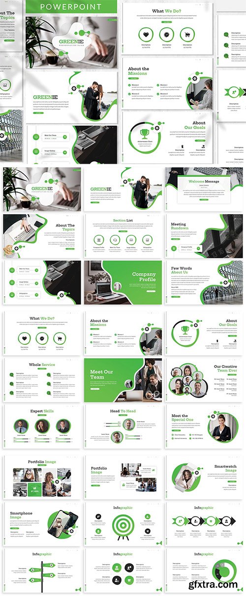 Greenie - Business Powerpoint, Keynote and Google Slide Template Greenie - Business Powerpoint, Keynote and Google Slide Template